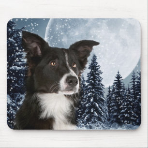 Border collie Mousepad