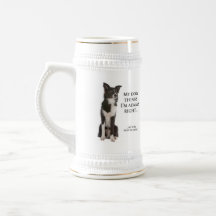 Border Collie v Caneca de cerveja da Esposa