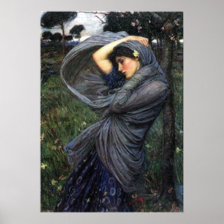 Boreas Pre-Raphaelite Poster Por John W. Waterhous