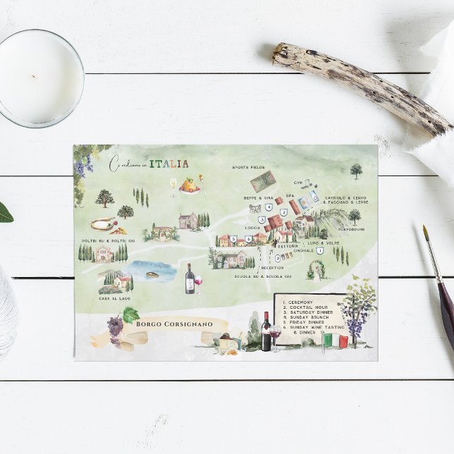 Borgo Corsignano | Convite para Mapa Itinerário (Criador carregado)