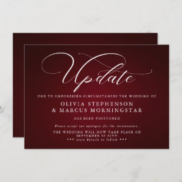 Borgonha - Anúncio de Evento Adiado Moderno