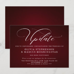 Borgonha - Anúncio de Evento Adiado Moderno