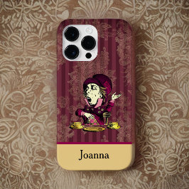 Borgonha Mad Hatter e Damasco Dourado com Monogram