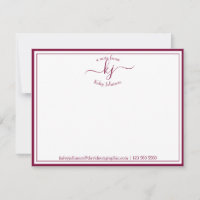 Borgonha Personalizada Da Ficha De Notas