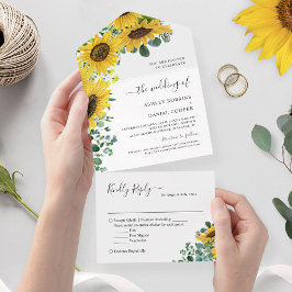 Boright Sunflower Greenery Eucalyptus Wedding