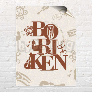 Boriken Puerto Rico Taino Wall Art Poster