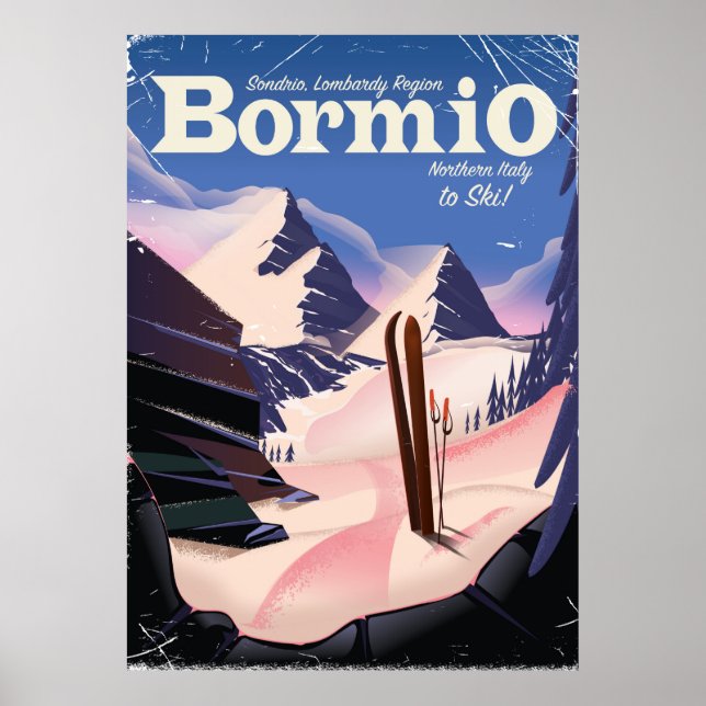 Bormio,Sondrio, Região Lombardia, Itália, poster d (Frente)