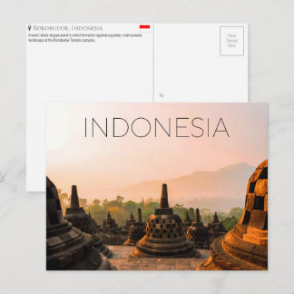 Borobudur, cartão postal de viagem da Indonésia