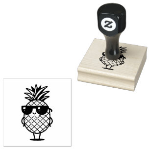 Borracha Abacaxi legal com Carimbo de Óculos Solares