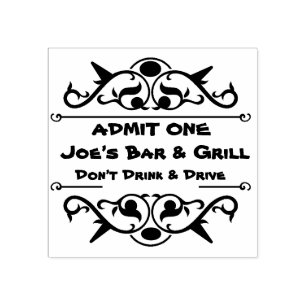 Borracha Admitir um carimbo de mão para 21+