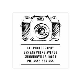 Borracha Artista SLR Film Camera Fotógrafo Carimbo de Borra