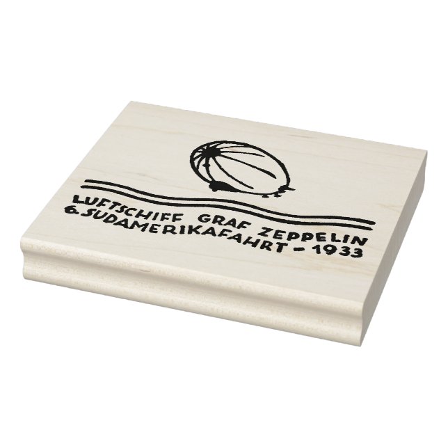 Borracha Authentic 1933 - Carimbo de Arte Alemão Zeppelin A (Carimbo)