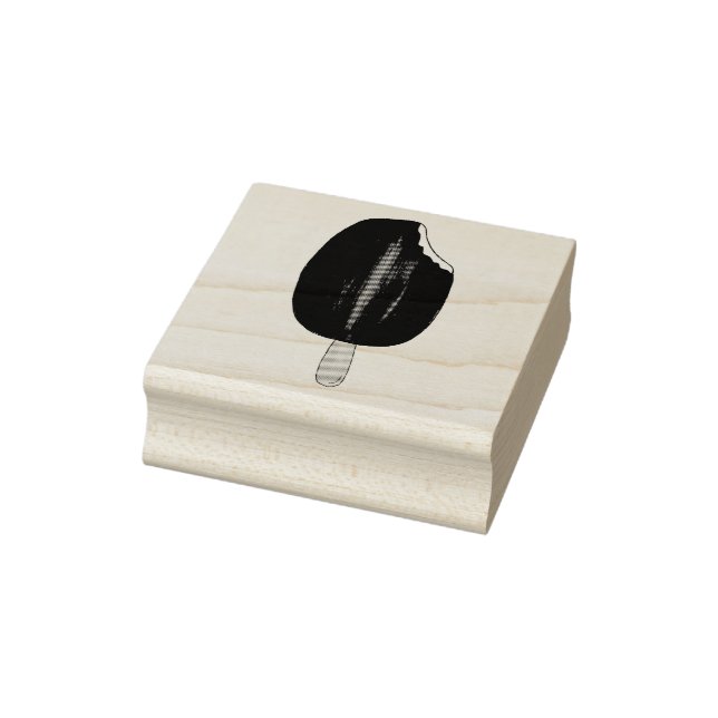 Borracha Bar de Sorvete com biscoito de chocolate Carimbo d (Carimbo)