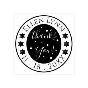 Borracha Bat ou Bar Mitzvah Stars Incorporando Carimbo de B