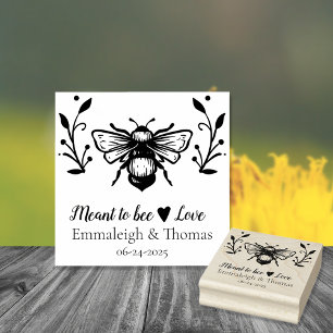 Borracha Bee Love - Carimbo de Casamento