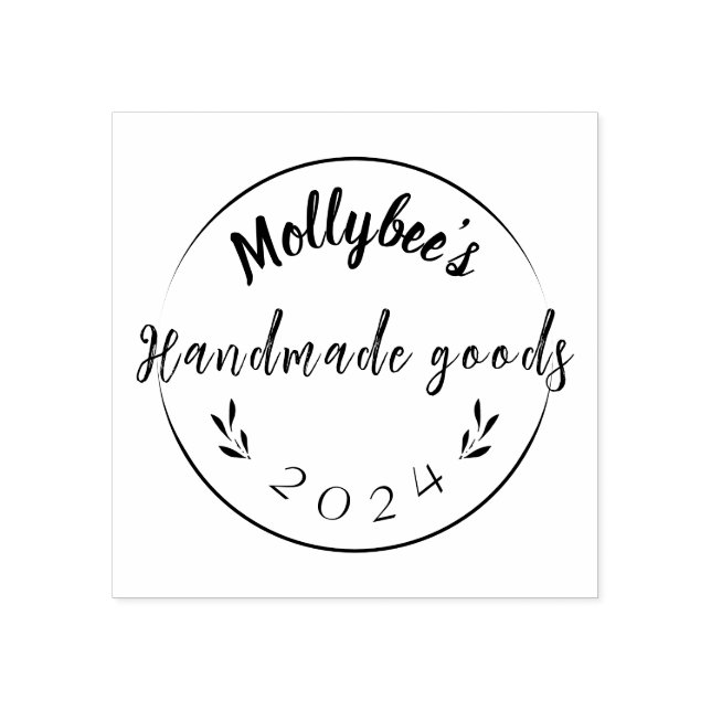 Borracha Bela Carimbo de Negócios Personalizado (Impressão)