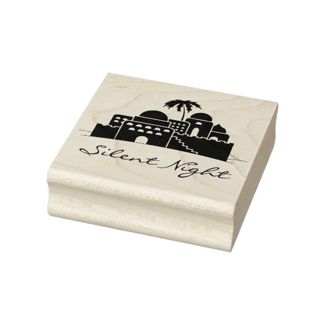 Borracha Bethlehem Sentimento de Natal Carimbo de Arte (Carimbo)