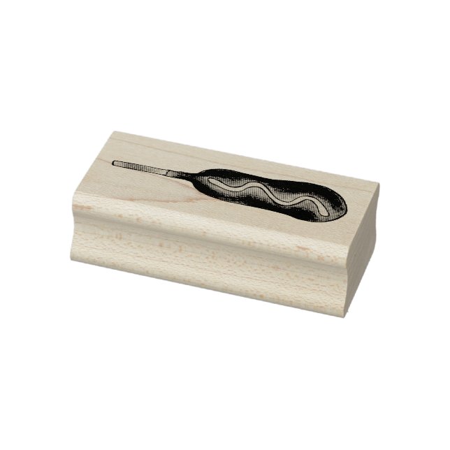 Borracha Cachorro Quente Corndog com Carimbo de Comida Just (Carimbo)