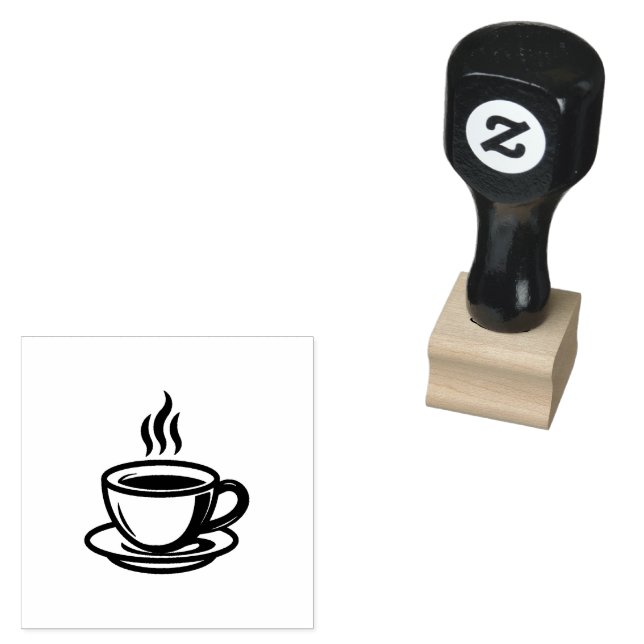Borracha Carimbo Automático de Xícara de Café (Carimbado)