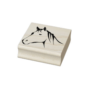 Borracha carimbo da cabeça de cavalo