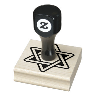Borracha Carimbo da estrela de David Rubber
