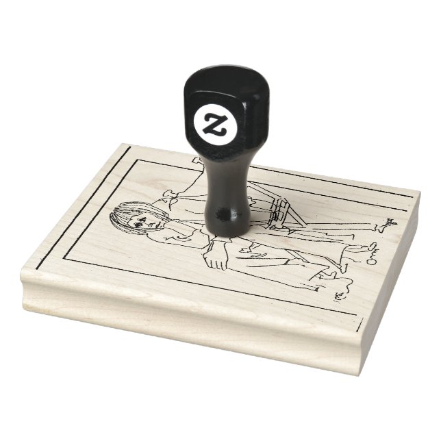 Borracha Carimbo de Arte da Madeira (Carimbo)