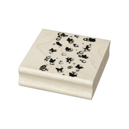 Borracha Carimbo de Arte da Madeira