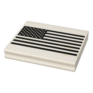 Borracha Carimbo de Arte da Madeira, Bandeira Americana