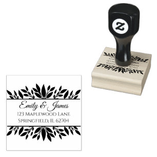 Borracha Carimbo de Arte da Madeira Casamento outono Russo 