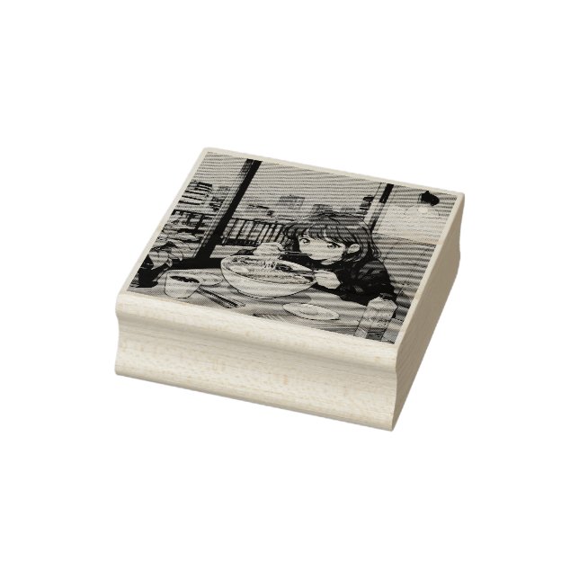 Borracha Carimbo De Arte Da Madeira De Animação Retroativa  (Carimbo)