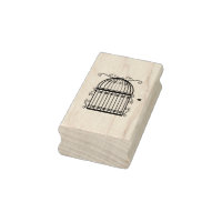 Carimbo de Arte de Birdcage Deslocado