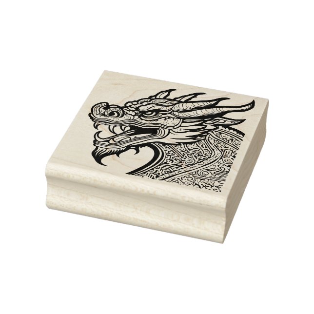 Borracha carimbo de arte de cabeça de dragão (Carimbo)