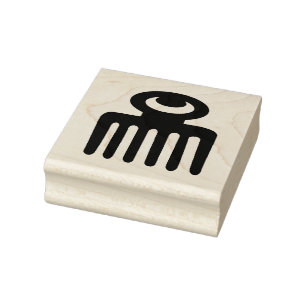 Borracha Carimbo de Arte de Madeira Adinkra - Beleza femini