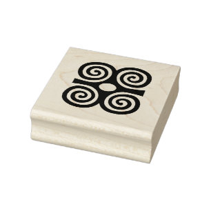 Borracha Carimbo de Arte de Madeira Adinkra - Sensatez e Hu