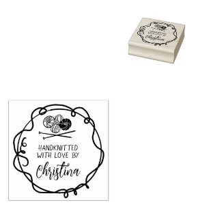 Borracha Carimbo de Arte de Madeira feito à mão com amor