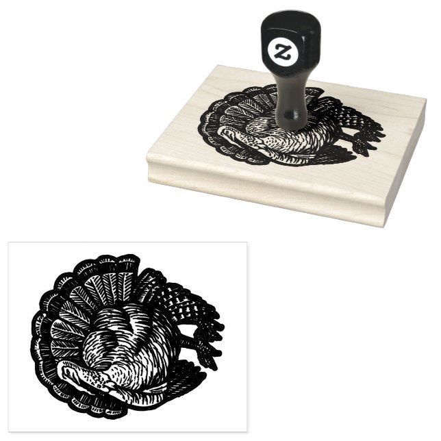 Borracha Carimbo de Arte de Manipulador de Madeira da Turqu (Carimbado)