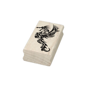 Borracha carimbo de arte do dragão rico