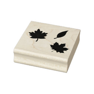 Borracha Carimbo de Arte Foliar