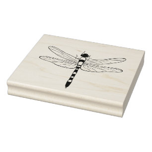 Borracha Carimbo de Arte Grande Dragonfly