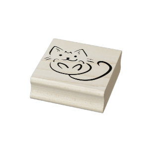 Borracha carimbo de arte para gatinhos