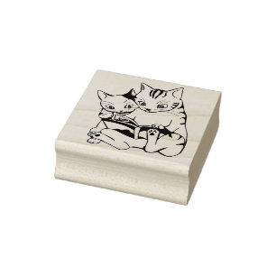 Borracha carimbo de arte para gatos