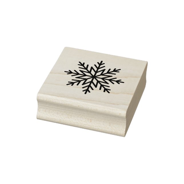 Borracha Carimbo de Arte Simples Flocos de Neve (Carimbo)