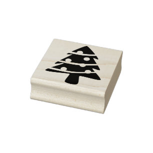 Borracha Carimbo de árvore de Natal