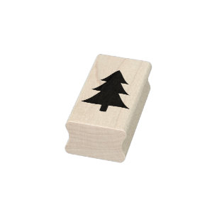 Borracha carimbo de árvore de natal