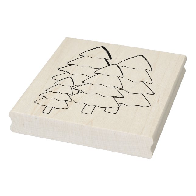 Borracha Carimbo de árvores de Natal (Carimbo)