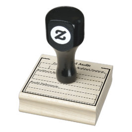 Borracha Carimbo de Auditoria Interna