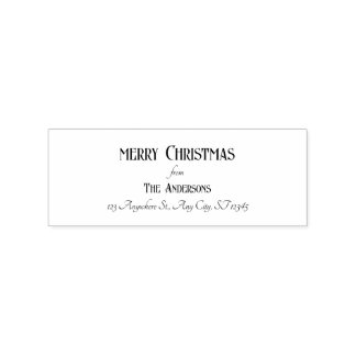 Borracha Carimbo de Autocolante de Morada de Natal Moderno