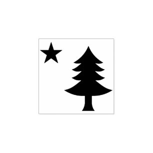 Borracha Carimbo de Bandeira de Maine de 1901