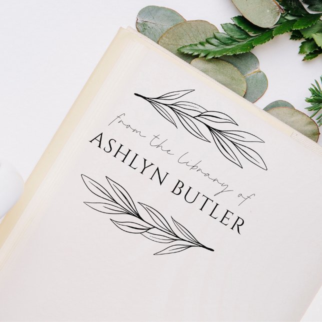 Borracha Carimbo de Biblioteca Pessoal de Chumbo Eucalyptus (Criador carregado)