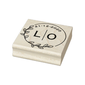 Borracha Carimbo de Casamento - Carimbo para Envelopes de C